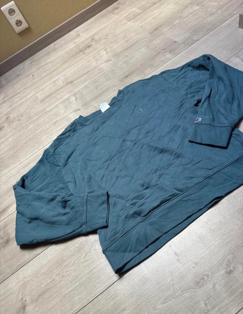 Champion Turquoise mannen sweater, Ophalen of Verzenden, Zo goed als nieuw, Maat 52/54 (L), Groen