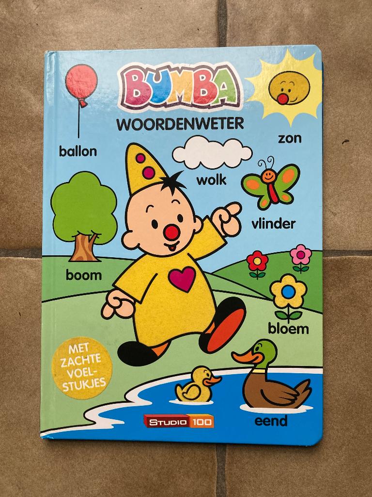 Bumba woordjes en voelboek, Ophalen of Verzenden, Zo goed als nieuw, Uitklap-, Voel- of Ontdekboek, 6 tot 12 maanden