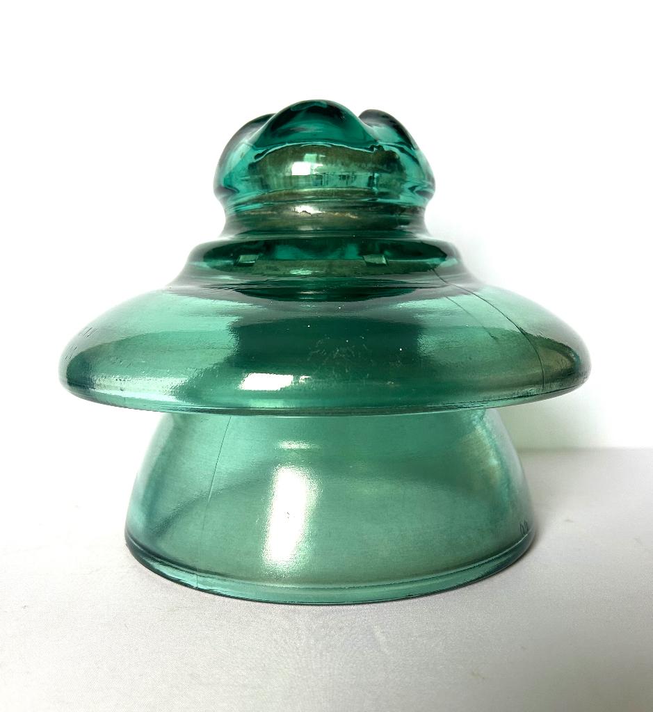 deco industrieel grote oude glazen mastisolator, Antiek en Kunst, Ophalen of Verzenden