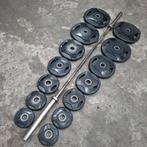 157 kilo Escape Olympische Grip Gewichten + Olympische Bar, Sport en Fitness, Ophalen