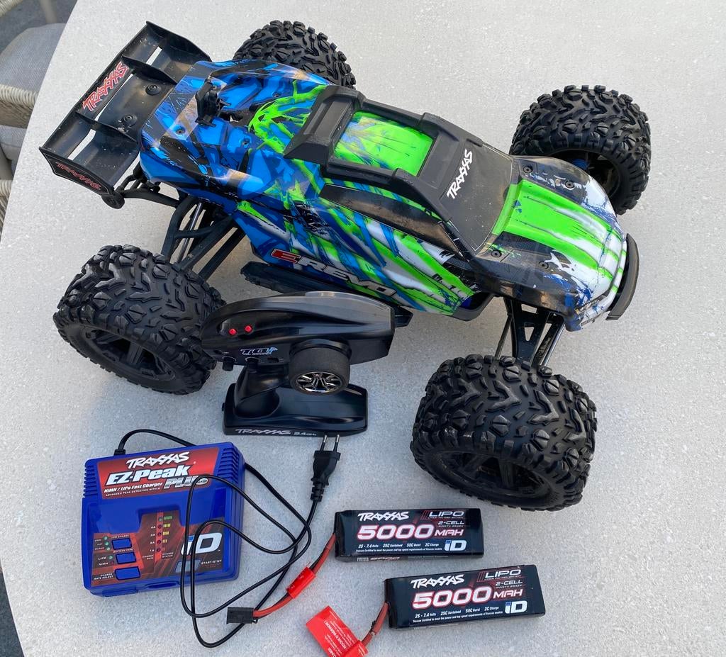 Traxxas E-Revo 2.0, Auto offroad, Zo goed als nieuw, RTR (Ready to Run), Ophalen
