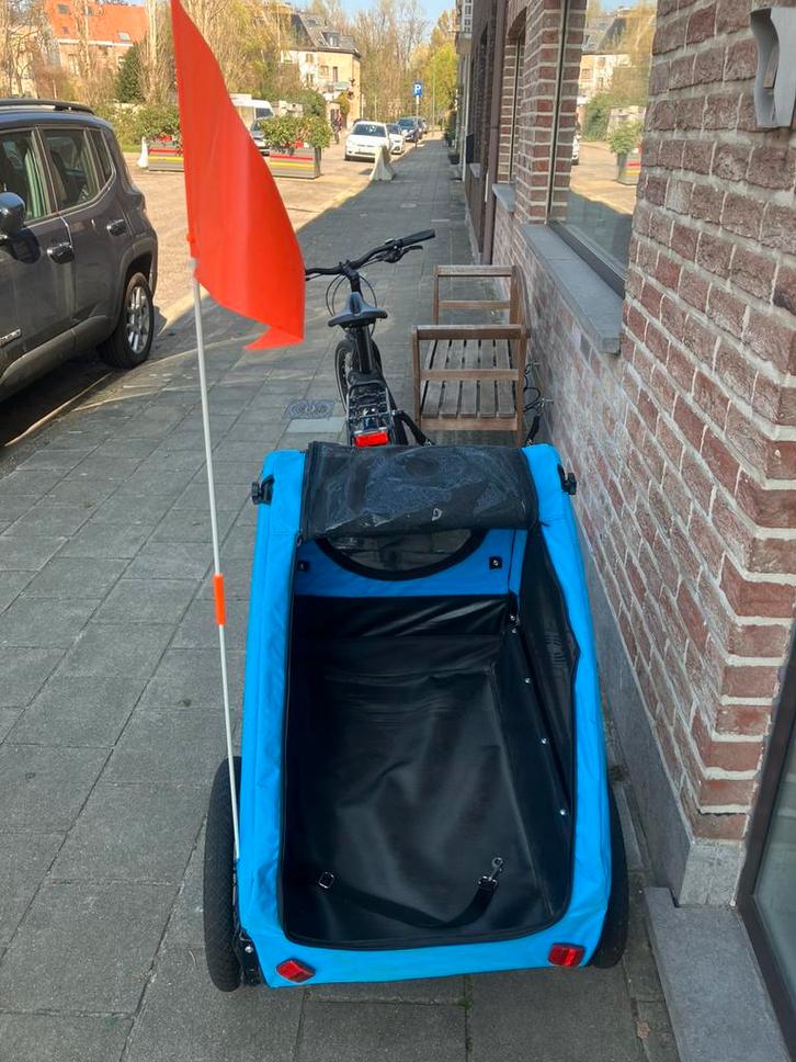 Grote hondenfietskar klarfit, Vélos & Vélomoteurs, Accessoires vélo | Remorques, Comme neuf, Remorque pour chien, 40 à 60 kg, Pliable