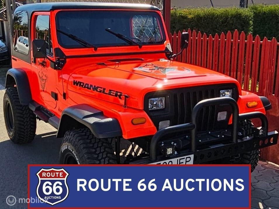Jeep Wrangler YJ 2.5 | 1990 | Route 66 Auctions, Auto's, Oldtimers, Bedrijf, Te koop, Jeep, Benzine, Overige carrosserie, Handgeschakeld