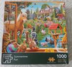 Puzzel Corner Piece : Summertime fun 1000 stukjes, Ophalen of Verzenden, 500 t/m 1500 stukjes, Gebruikt, Legpuzzel