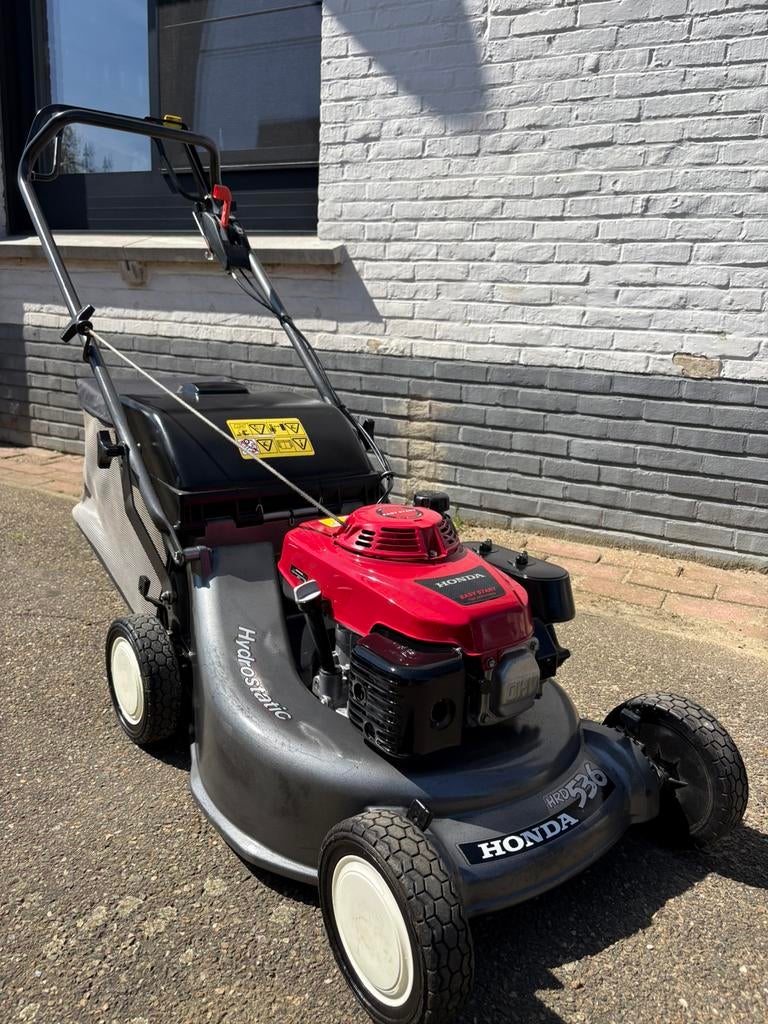 Grasmaaier Honda HRD536 hydrostatic, Tondeuse rotative, Sac de ramassage, Tondeuses à gazon à essence, Comme neuf