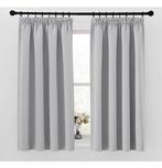 Rideaux occultants plissés gris argenté 140 x 145 cm, Enlèvement ou Envoi, Neuf