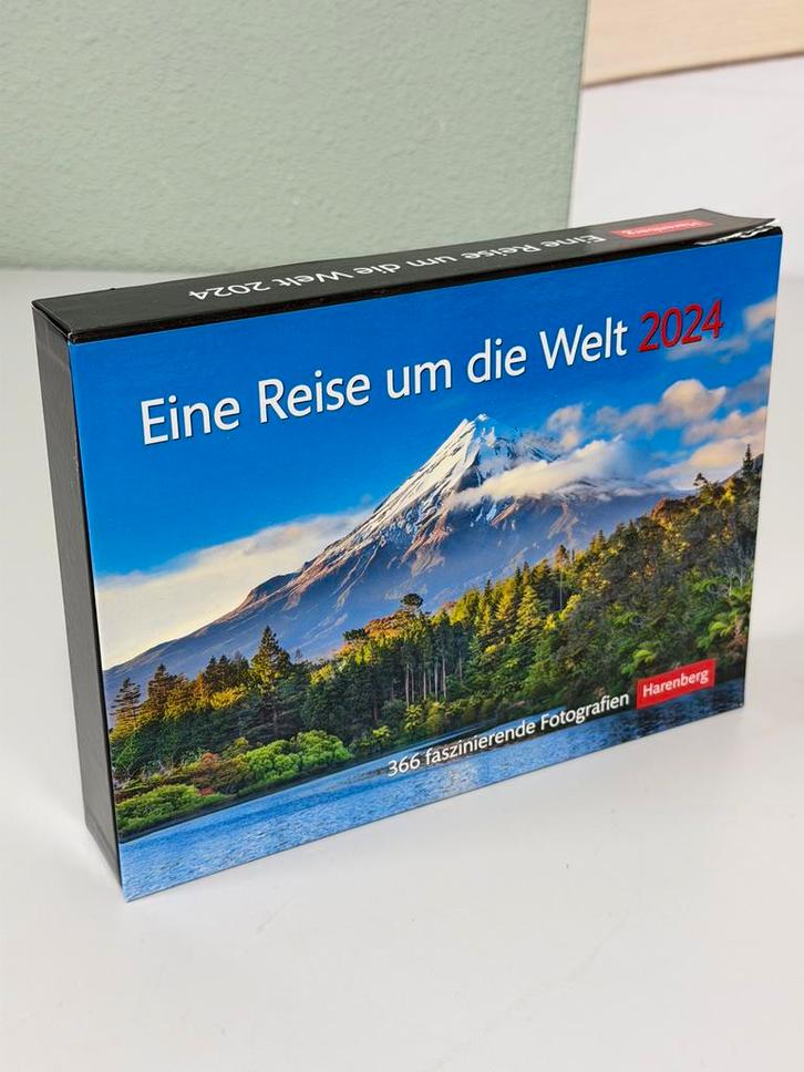 Calendrier Harenberg 2024 World Travel 366 photos de nature, Divers, Calendriers, Neuf, Calendrier quotidien, Enlèvement ou Envoi