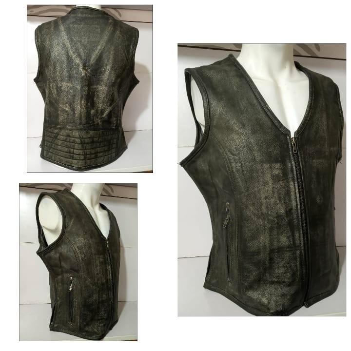 Nieuw leren motorvest, Motoren, Kleding | Motorkleding, Jas | leer, Nieuw met kaartje, Verzenden