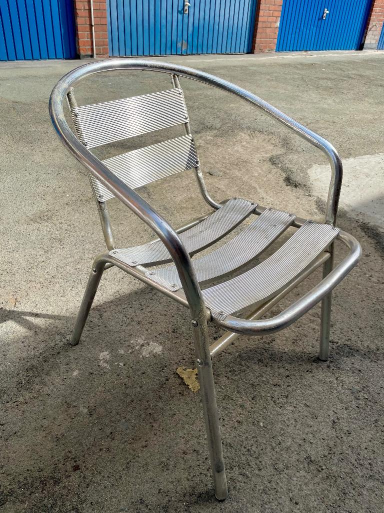Chaise de jardin, Enlèvement, Utilisé, Aluminium, Empilable
