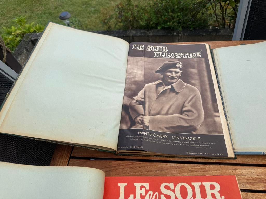 Le Soir illustre 6 volumes reliés, Collections, Enlèvement, 1940 à 1960, Journal ou Magazine