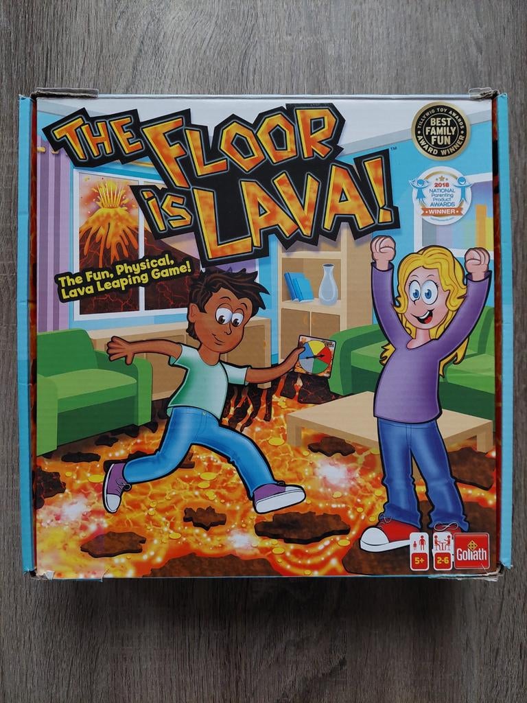 Gezelschappspel 'The floor is lava', Hobby en Vrije tijd, Gezelschapsspellen | Overige, Gebruikt, Ophalen of Verzenden