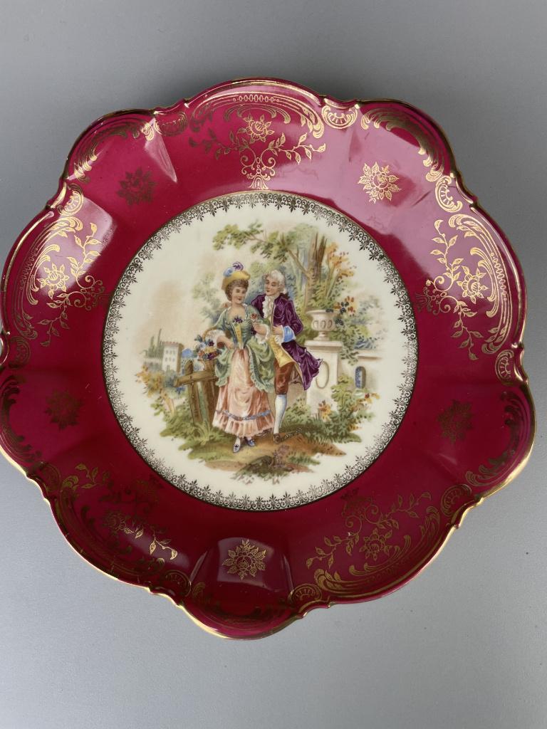 antiek porseleinen bord Zeh Scherzer, Ophalen