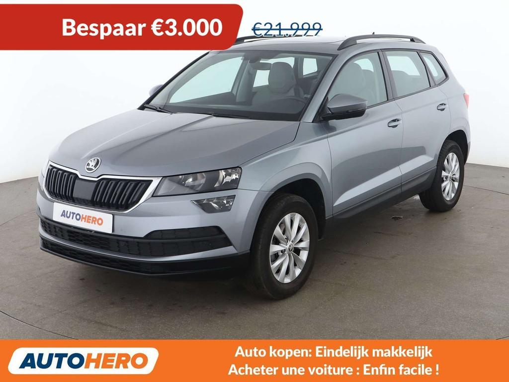Skoda Karoq 1.5 TSI ACT Ambition (automatique), Autos, Skoda, Cuir, Argent ou Gris, Achat, 5 places
