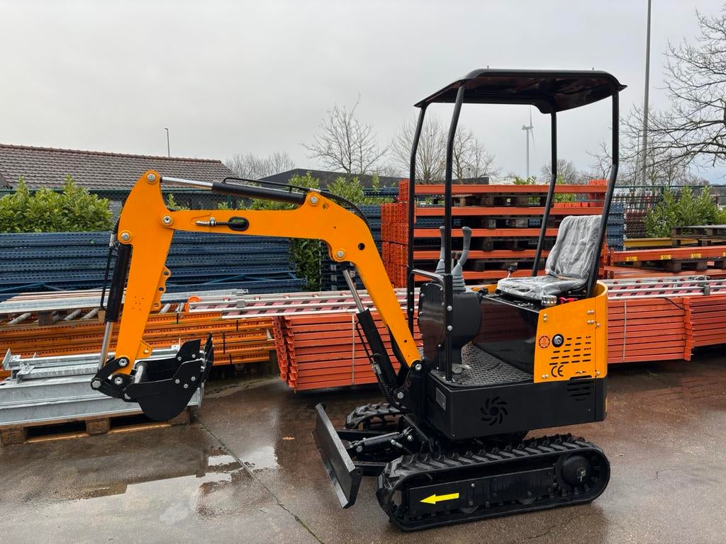 Nieuwe JPC minigraver diesel 1100kg graafmachine kraantje, Enlèvement, Excavatrice