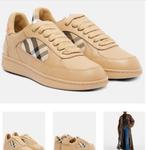 Sneakers en cuir Burberry, Neuf, Beige, Sneakers et Baskets, Burberry
