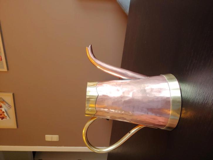 Vintage koperen koffiekan / theepot, Antiek en Kunst, Antiek | Brons en Koper, Koper, Ophalen