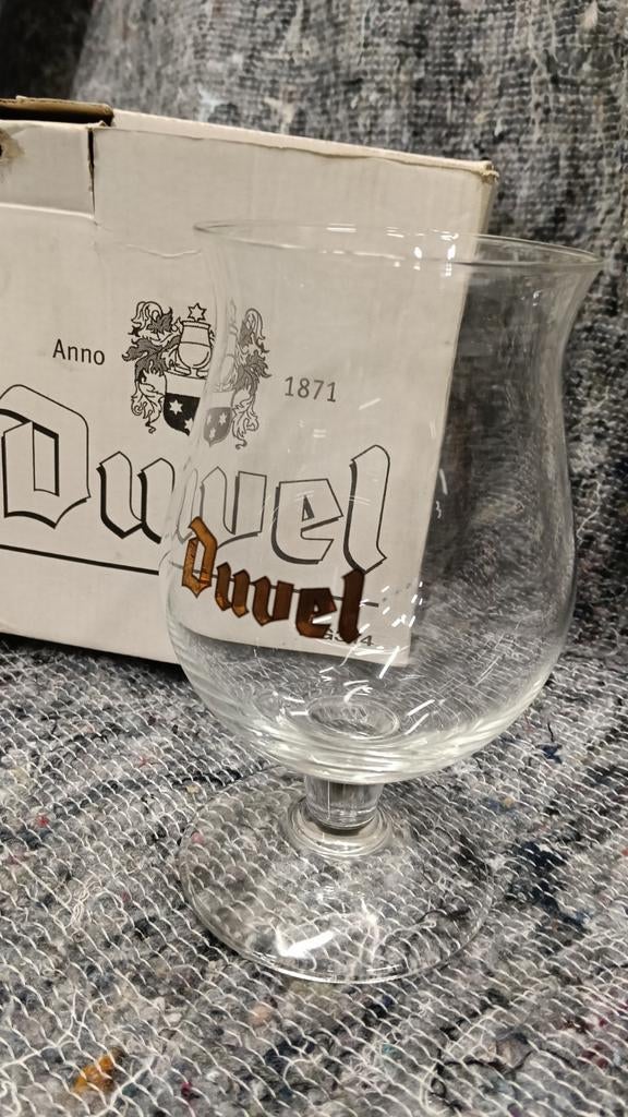 Duvel glazen 6stuks in doos, Verzamelen, Ophalen, Duvel