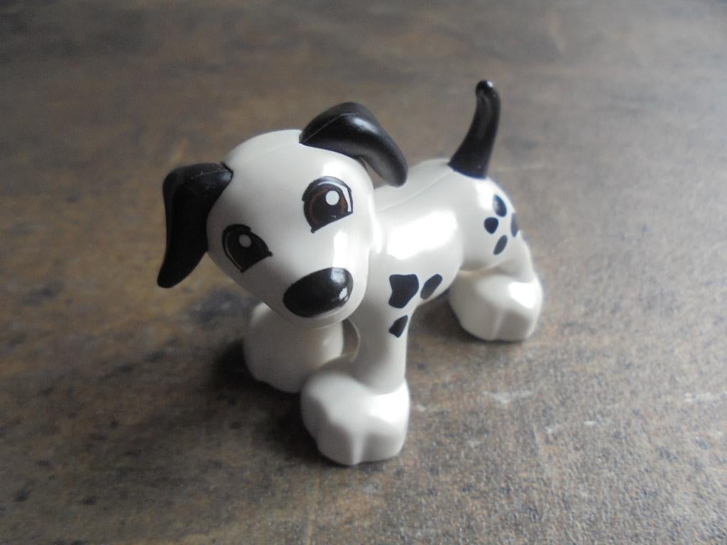 Lego Duplo Animal Dog with Black Ears (zie foto's) 3, Ophalen of Verzenden, Gebruikt, Losse stenen, Duplo