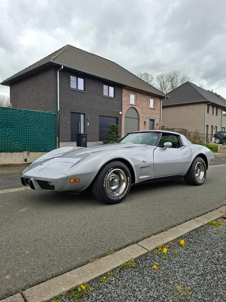Zeer propere Corvette c3 1979, Automaat, Achterwielaandrijving, Zwart, Leder