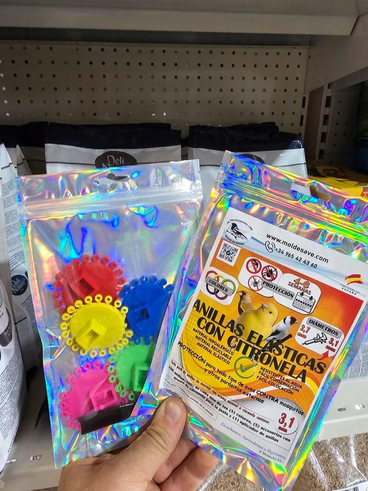 Citronella Elastische Ringen 3.1mm ( 100 Ringen + Pistool ), Dieren en Toebehoren, Vogels | Toebehoren, Nieuw, Ophalen