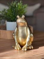 Decoratieve kikker, zittend poly, goud, Enlèvement