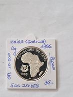 Zaire 500 Zaires 1996 (gorilla) AG  PROOF  OPL 10.000, Timbres & Monnaies, Monnaies | Afrique, Enlèvement ou Envoi