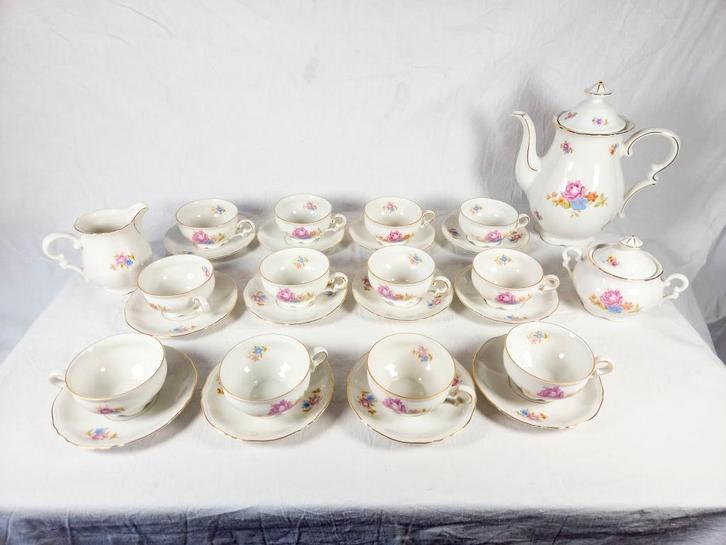 Mitterteich Bavaria Koffie-/Theeservies - U.S. Zone, Antiek en Kunst, Antiek | Servies compleet, Ophalen