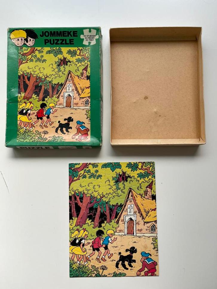 Jommeke puzzel compleet mooie staat jaren 70, Verzamelen, Stripfiguren, Ophalen of Verzenden
