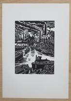 Houtsnede van Frans Masereel: De staalindustrie van Luik, Antiek en Kunst, Verzenden