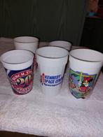 5 drinkbekers WK.voetbal Amerika, jaren 1980, Antiek en Kunst, Curiosa en Brocante, Ophalen of Verzenden