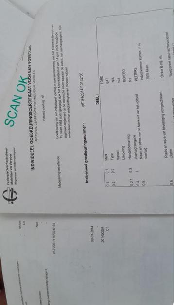 Te koop aanhangwagen Saris + Ford mondeo voor stukken beschikbaar voor biedingen