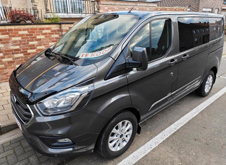 Ford Transit Custom L1 2.0TDCI dubbele cabine incl. btw, Auto's, Ford, Particulier, Transit, ABS, Achteruitrijcamera, Adaptive Cruise Control