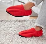 pantoffels - Verwarde slippers, op te warmen in de magnetron, Ophalen of Verzenden, Zo goed als nieuw, Rood, Pantoffels of Sloffen