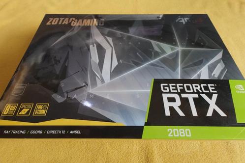 Zotac Gaming Geforce GTX 2080 8GB, Computers en Software, Videokaarten, Gebruikt, Nvidia, PCI, GDDR6, HDMI, DisplayPort, Verzenden