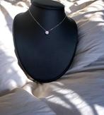 collier solitaire minimaliste pendentif, Neuf, Enlèvement ou Envoi, Avec pendentif, Blanc