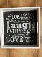 Plateau carré 30/30 h5 Cm, Maison & Meubles, Enlèvement, Utilisé, Carré, Bois