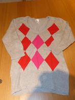 Pull H&M rouge/gris - taille S - comme neuf, Comme neuf, Taille 36 (S), H&M & denim life, Enlèvement ou Envoi