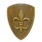 IRON WALL MOUNT SHIELD FLEUR DE LIS – Schild Hoogte 70 cm, Ophalen, Nieuw