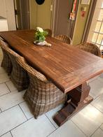 Tafel en stoelen, Huis en Inrichting, Ophalen, Gebruikt, 200 cm of meer, Vijf personen of meer