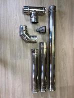 buse inox  80mm simple paroi pour poêle à pellets, Maison & Meubles, Cheminées, Enlèvement, Utilisé, Autres types