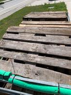 Brandhout palleten nog in redelijke staat, Tuin en Terras, Palen, Balken en Planken, Ophalen, Gebruikt, Overige typen, Hardhout