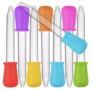 5PCS. van 5ml. Kleine Siliconen Plastic Pipet,NIEUW ! beschikbaar voor biedingen