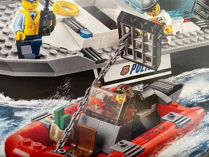 Lego City Politie  60129 Patrouilleboot GESORTEERD, Kinderen en Baby's, Speelgoed | Duplo en Lego, Zo goed als nieuw, Lego, Complete set