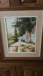 Schilderij van Roberto Comelli Scorcio 24x30 cm, Antiek en Kunst
