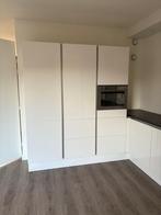 Moderne witte hoogglans hoekkeuken +apparatuur GEDEMONTEERD, Huis en Inrichting, Keuken | Complete keukens, Wit, Hoekkeuken, Ophalen of Verzenden