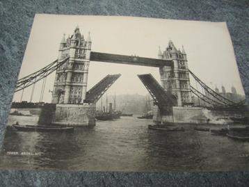 oude prent  Engeland Tower Bridge
