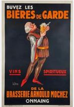 Affiche Brasserie Bières de Garde Originale 1930, Collections, Enlèvement ou Envoi, Neuf, Publicité