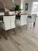 6 eetkamer stoelen joli, Ophalen, Gebruikt, Wit, Leer