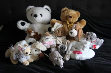 Set 2: Beren en knuffels (14 stuks, grootste 71cm) beschikbaar voor biedingen