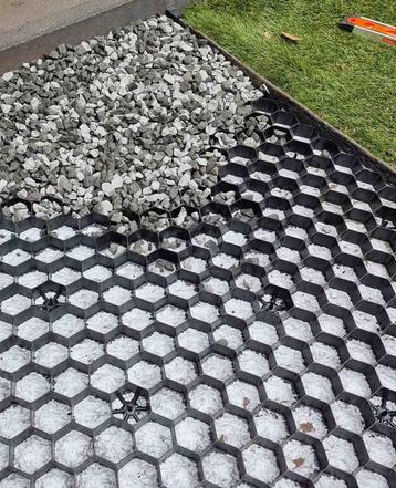 Eurogravel platen hdpe sterke waterdoorlatende toepassing  beschikbaar voor biedingen